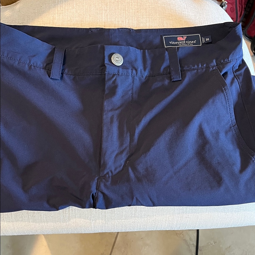 Vineyard Vines Men's Deep Blue Flat Front Shorts